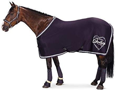 Eskadron Abschwitzdecke Jersey Heart Plum, atlanticblue oder darknavy, Größe (cm):XL (155cm), Farben ESK Classic HW 2018:Plum