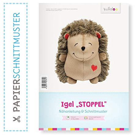 Igel nähen: Papierschnittmuster Igel “STOPPEL” Papierbroschüre kullaloo