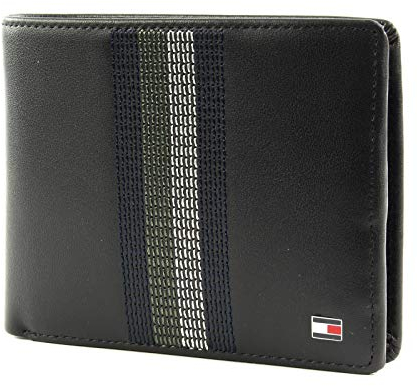 Tommy Hilfiger Damen Ho Eton Cc AND Coin Pckt Keyfob Box Münzbörse, Schwarz (Black), 5x28x23 cm