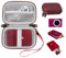 GETGEAR Case for Canon IVY Mobile Mini CLIQ, CLIQ+, CLIQ 2, CLIQ+2 Instant Camera Printer and Photo Printer, also for Koda series and HP Sprocket 2nd/ 1st (burgundy)