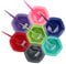 Hair Color Brush Mixing Bowl Kit, 7 Set Hair Dyeing Bowl Brush Kit Colorful Hairdressing Hair Dye Supplies Tools, Rainbow Hair Color Mixing Bowls Brushes Comb for Dyed Hair(Set)