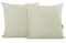 DecoKing 2 Kissenbezüge 40x40 cm Beige Microfaser Hotelverschluss Axel