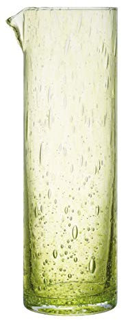 CRISTALICA Glaskrug grün Broc 1000ml mundgeblasen farbig Krug Kanne Handmade