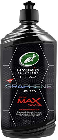 Turtle Wax 53479 Hybrid Solutions Pro to The Max Wax Graphene Liquid Wax, Patent-Pending Advanced Paint Protection, Extreme Gloss High Shine Finish, for Cars Trucks and More, 14 oz. (Pack of 1)