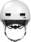 ABUS Stadthelm Skurb ACE - Stylischer Fahrradhelm im Alltag, beim Skaten, BMX-Fahren oder Longboarden - Silber/Weiß, Größe M