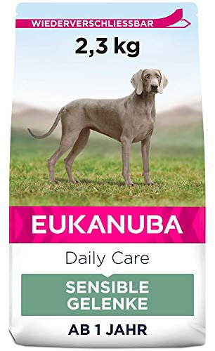 Eukanuba Daily Care Sensitive Joints Hundefutter - Trockenfutter für Hunde mit Gelenkbeschwerden - Spezialfutter geeignet für alle ausgewachsenen Rassen, 2,3 kg