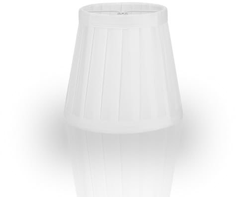 6er-Set Lampenschirme Aus Stoff, Kleine Lampenschirme Weiß Auf Lampenschirmen Für Tischlampen Stehlampen Wandlampen Schreibtischlampe