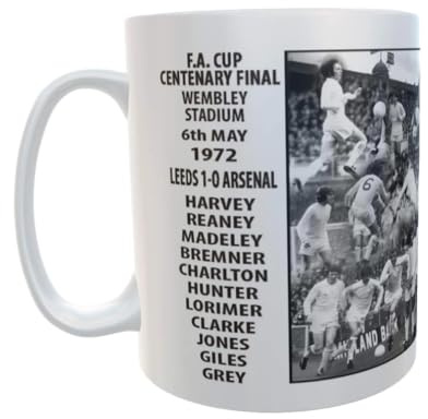 F.A Cup Final 1972 Leeds Norman Bites Ya Legs Football Ceramic Gift Mug