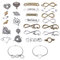 50 Stück Schmuckverbinder,Legierung Unendlichkeit Symbol Anhanger Verbinder Gemischte Metallanhänger Schmuck Verbinder Basteln zum DIY Basteln Charms Anhänger Halskette Armband Making Zubehör