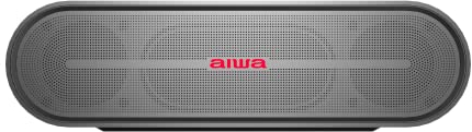 Aiwa SB-X350J Bluetooth-Lautsprecher (A2DP Bluetooth, aptX Bluetooth, AVRCP Bluetooth, 20.00 W, Passiver Bassstrahler, aktiver Audiotreiber, 2X 10 Watt), grau