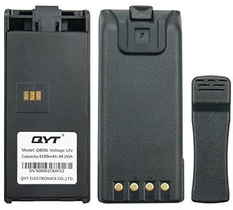 Batterie Radio Portable d'origine QYT CB-58 27MHz Marine AM/FM CB QB-58L 4100mAh Batterie Haute capacité avec Clip de Ceinture