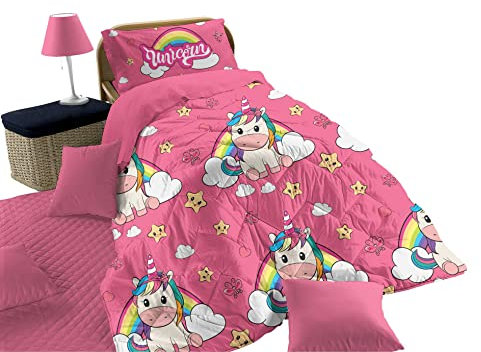 hermet UNICORNO | Trapunta Letto Singolo In Microfibra | Piumone Invernale