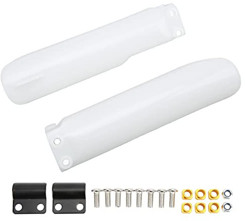 Protège Fourche,Protege Fourche Blanc,Protege Fourche Blanc, De Fourche Crf,Protège-Fourches De Moto, De Fourche Avant De Vélo De Saleté pour Moto Cr125 Cr250 Ce500 Cr Crf 250
