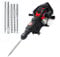Petrol Demolition Hammer 1800W 30J Gasoline Concrete Breaker Post Driver Fende Knocker Jack Hammer with Pointed and Flat Chisel, 3X Drills
