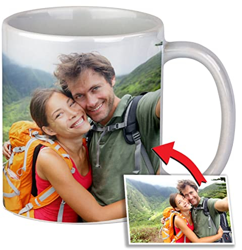 Taza Personalizada con foto - tazas originales para regalar - Tazas de Cafe - Regalos Personalizados con Foto y texto - regalos originales para mujer y hombre - Cerámica - 350ml