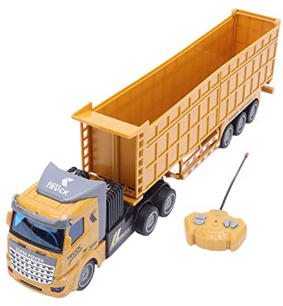 Jouet de Camion D'ingéNierie RC, Haute Simulation à L'éChelle 1:48, TéLéCommande sans Fil, Semi-Remorque, de Jouet pour Enfants