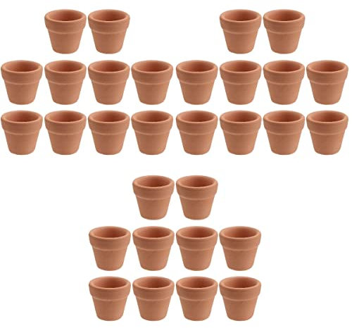 Operitacx 30 Piezas Mini Macetas De Terracota con Agujeros De Drenaje Pequeñas Macetas De Arcilla Maceta De Cerámica Maceta De Terracota Macetas De Vivero Suculentas