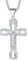 FaithHeart gravierbar Silber Edelstahl Christliche INRI Kreuz Kruzifix Anhänger Halskette für Männer - Retro Style Schmuck…