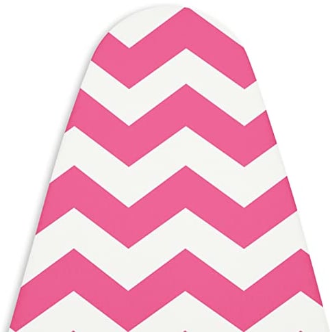 Encasa Homes di ricambio Copri asse da stiro con imbottitura in feltro da 3 mm, coulisse di serraggio (si adatta a schede Medium di 125x39 cm) riflettente al calore, stampato - ZZ magenta