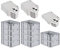 PROREGAL SuperSparSet 10x Eurobox NextGen Grip mit Scharnierdeckel und schwarzen Schiebeschnappverschlüssen, HxBxT 17x30x40cm, 16 L, Grau, Griffe geschlossen, Eurobehälter, Transportbox