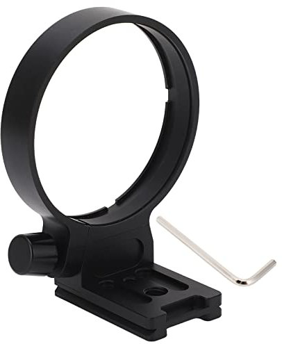Anello Di Montaggio per Treppiede, Collare per Obiettivo in Lega Di Alluminio Staffa per Anello Di Montaggio per Treppiede con Foro per Vite da 1/4 Di Pollice 3/8 Di Pollice, per