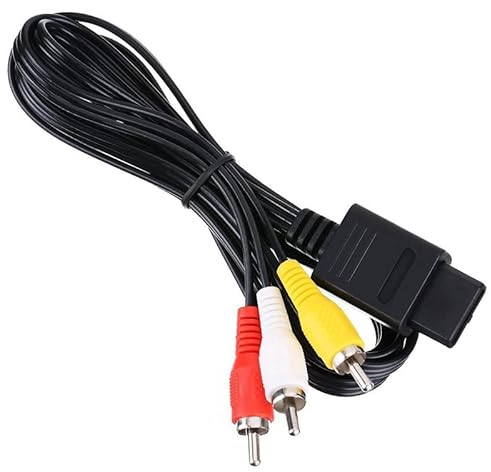 Cavo TV AV Video Audio Chinch Per Nintendo 64 N64 SNES Super GameCube NGC SFC