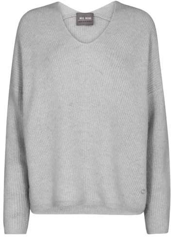 Mos Mosh MMThora V-Neck Knit 919 Grey Melange