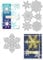 BENECREAT 2 Stück Schneeflocken-Metallstanzform, Weihnachten Gestanzte Prägeschablonen Vorlage Für Weihnachtsdekoration, DIY, Scrapbooking, Album, Basteln, 0.8 mm Dick