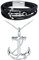 INFINIONLY Herren Edelstahl Anker Halsketten und Armbänder Schmuck-Sets Creative Ketten mit Anker Anhänger Mode Mehrlagiges Geflochtenes Leder Armband mit Anker und Edelstahl Schließe