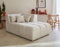 Lisa Design Caracas - modulsofa Recamiere rechts - aus Stoff Beige