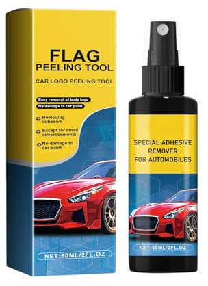 Speziallöser zum einfachen und mühelosen Auto Entfernen von Farben, Etiketten, Aufklebern, Teer und Harz von glatten Untergründen, frei von Schleifmitteln, 60 ml (60ML)