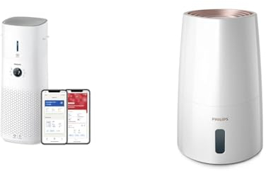 Philips 3000 Series 2-in-1-Kombigerät für Luftreinigung und -befeuchtung & 3000 Series Luftbefeuchter, Bis zu 45 m², verbreitet 99% weniger Bakterien*