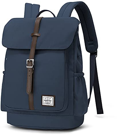 WINDTOOK Laptop Rucksack Damen 14 Zoll Klein HandgepäCk Rucksack Wasserdicht Mode Arbeitstasche Schulrucksack Teenager TagesrucksäCke Daypack für Reise Business Uni School (Blau)