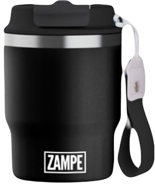 ZAMPE - Vaso Termo Cafe Para Llevar - Taza Termo Cafe Para Llevar - Termo Pequeño Para Cafe - Vaso Termico Cafe Para Llevar - Termo Con Pajita - Taza Termica Cafe Para Llevar -Taza Cafe Para Llevar