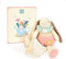Doudou et Compagnie - LAPIN CIBOULETTE - Doudou Pantin avec Mouchoir Plat Blanc - Idée Cadeau Pour Enfants dès la Naissance - 28 cm - Avec Boîte Cadeau pour Offrir - Garandtie Doudou Perdu - DC4208