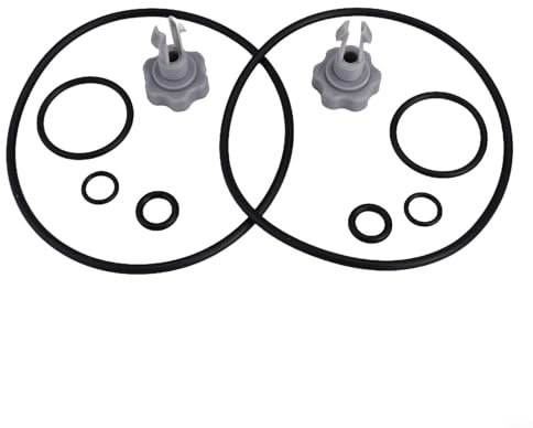 Filterpumpendichtungen Set für Intex Modelle 58604 und 56638 mit Entlüftungsventil und O-Ringen