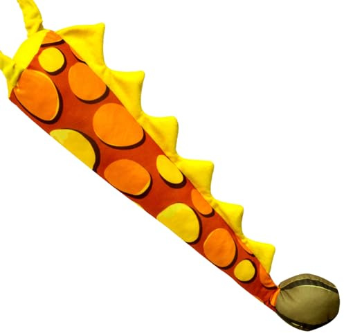 Dinosaur Tail Costume – Toddler Tail, Kids Dress Accessory, Soft Dragon Prop | Lightweight Realistic Dinosaur Tail with Spikes, Perfect for Birthday Parties Halloween Cosplay and School Plays