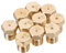 Angoily 10Pcs Brass Gas Jet Nozzle Replacement Parts for Household Commercial Gas Stoves Versatile Application for Kitchens Restaurants and Camping Easy Installation Maintenance