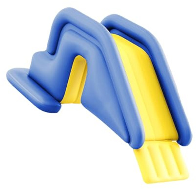 Fonowx Inflatable Swimming Water Slide for Heavy-duty Outdoor Accessories, Dark Blue