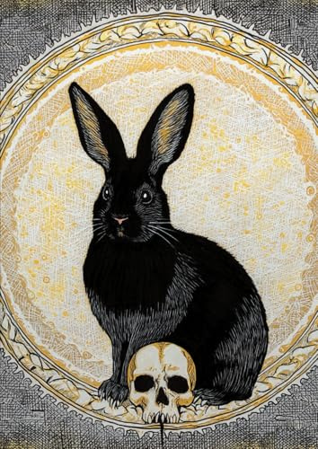 Occult bunny notebook: A4 format: Paper For School, College, Office, Work, Students, 120 pages, lined