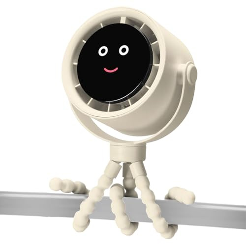 Clip Fan for Stroller,Small Portable Clip Fan Cooling | 360 Rotatable Cool Gadgets, Battery Operated Air Cooler for Summer Crib Car Seat Bike Treadmill