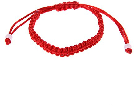 Guaber De Corde Rouge Simple Bracelettes Kabbale Kabbalah pour La Protection Bonne Chance pour Le Succès