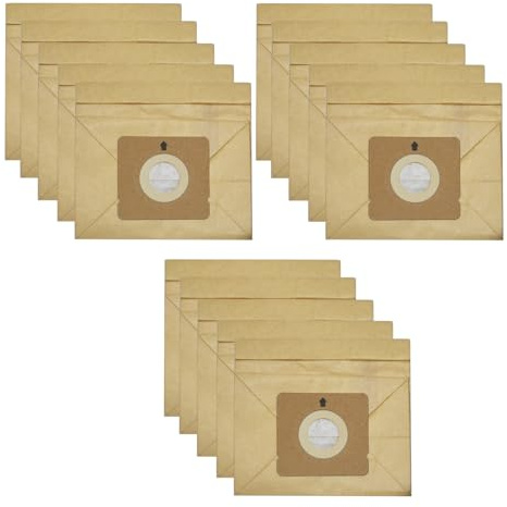 PUREBURG ZR003901 Lot de 15 sacs d'aspirateur compatibles avec aspirateur Rowenta Compacteo Ergo/Compacteo accessimo/City Space/Mini Space