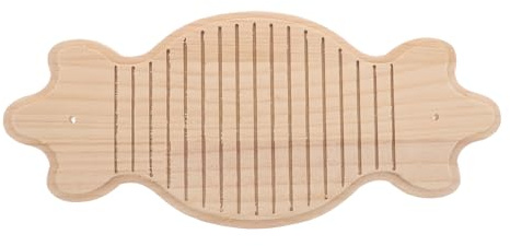 BESTonZON Krallenschleifbrett für Haustiere aus Holz Schleifmatte für Kaninchen und Meerschweinchen Kauspielzeug für Kleintiere zum Krallenpflegen Passt in Rennmäusekäfige und Gehege