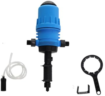 Hydraulic Proportioner 3/4 NPT Adjustable Mixing Unit with Suction Tube for Home Gardening Farm Mixing Irrigation Fertilizer Injector Irrigation Dosing Mixer Powered