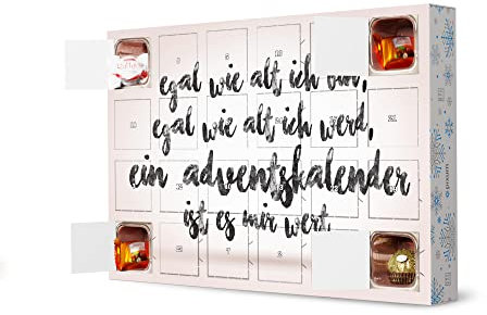 Adventskalender mit Pralinen von Ferrero Adventskalender Vorfreude artboxONE Adventskalender Typografie