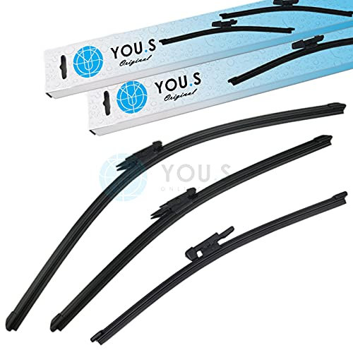 YOU.S SCHEIBENWISCHER SET VORNE + HINTEN 290 + 600 + 475 mm