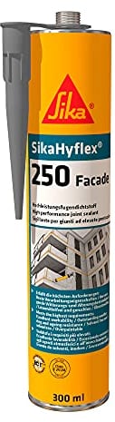 Sika - SikaHyflex-250 Facade, Grigio - Sigillante professionale a elevate prestazioni - Per giunti di facciate in calcestruzzo, muratura ecc. - 300ml