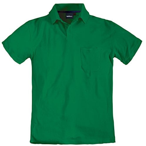 Allsize Pique Kurzarmpolo Herrenübergröße bis 8XL, grün, Größe:8XL