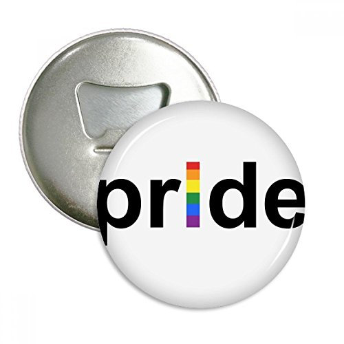 LGBT Rainbow Gay Lesbian Transgender rund Flaschenöffner Kühlschrank Magnet Pins Badge Button Geschenk 3